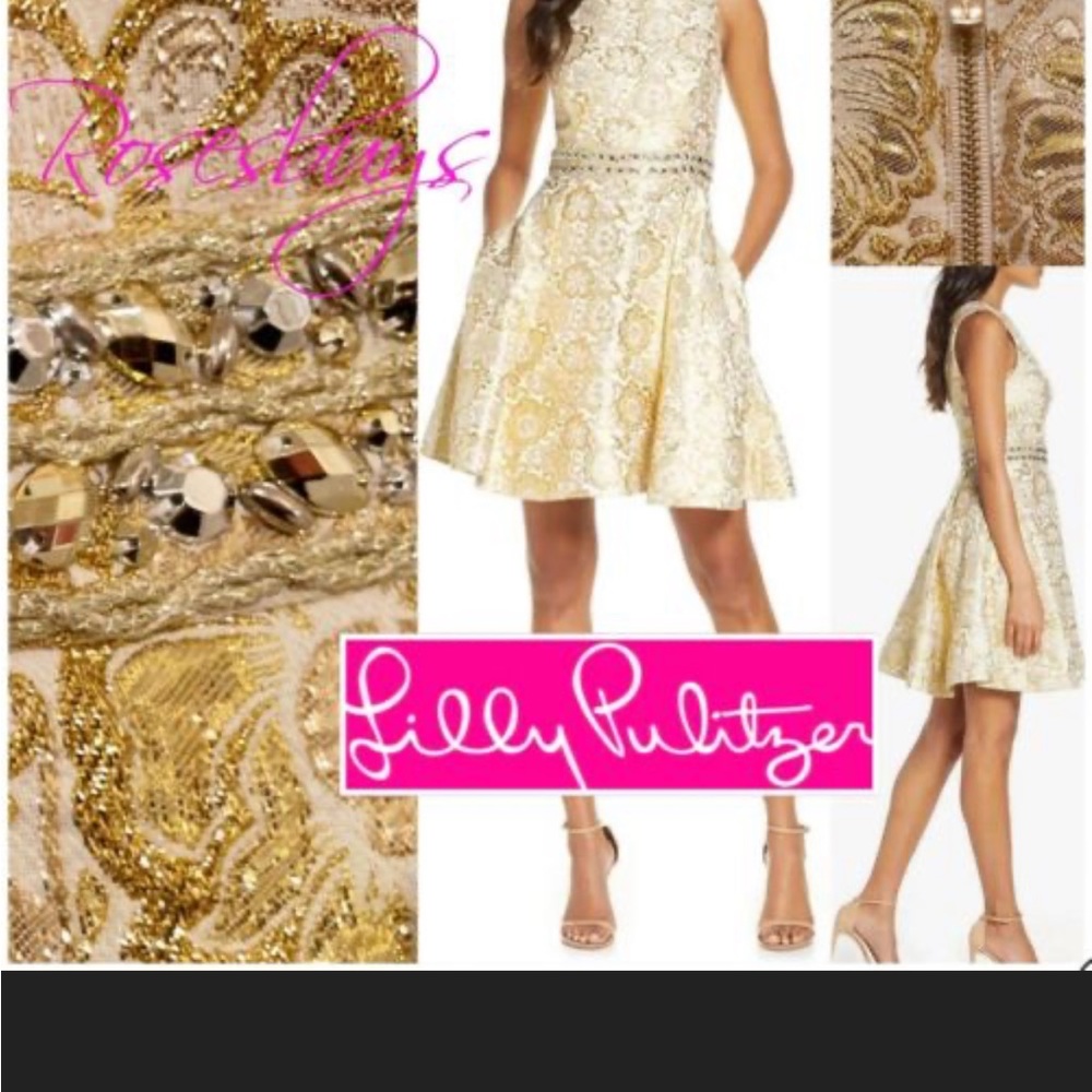 New With Tags Lilly Pulitzer Levy Brocade Dress Size 0